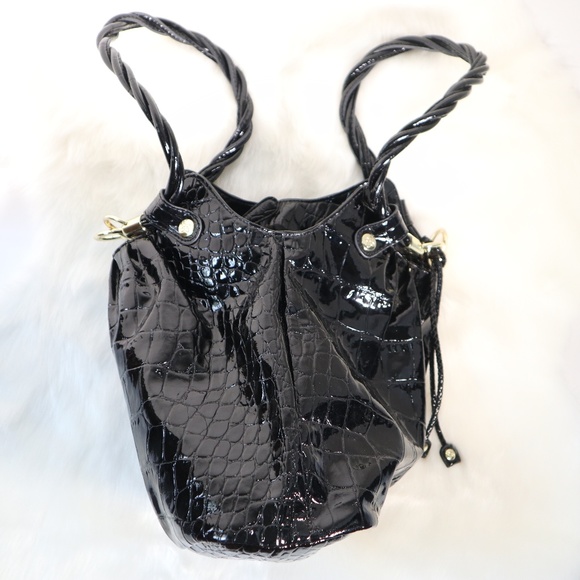 Relic Purse Black Faux Patent Leather Handbag - Picture 7 of 8